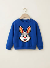 Rabbit Royal Blue Sweatshirt For Kids