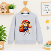 Bear Kass Grey Sweatshirt For Kids
