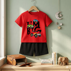 I'm Big Monster shirt with Black Short Set For Kids