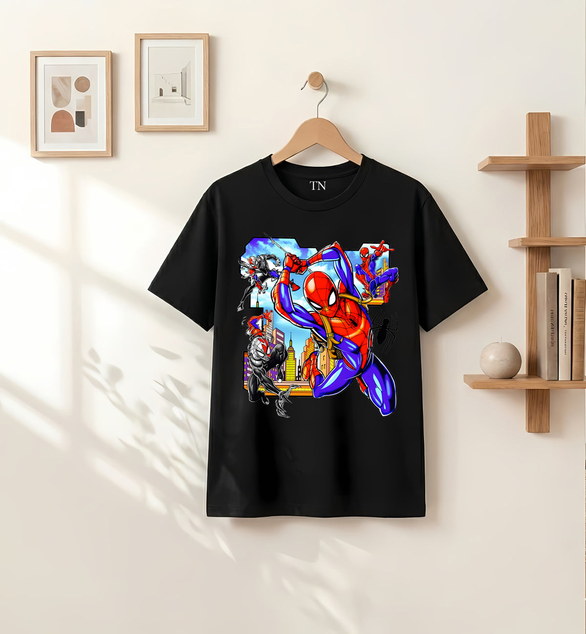 Spiderman black shirt for kid