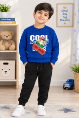 Cool Dear Royal Blue Sweatshirt For Kids