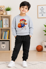 Bear Kass Grey Sweatshirt For Kids