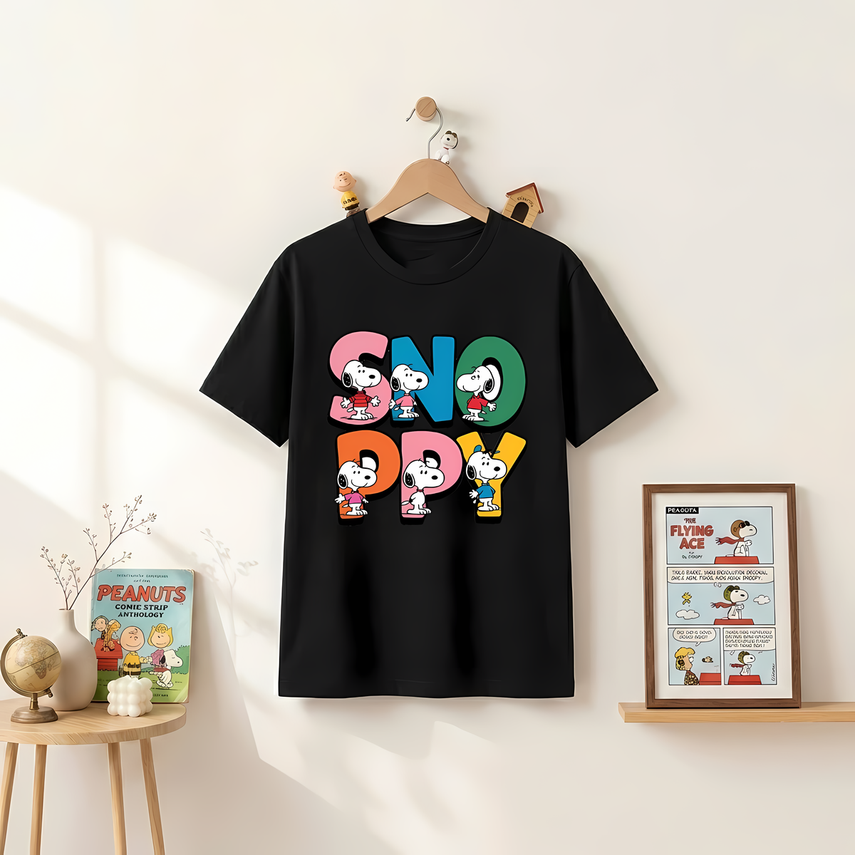 Snoppy Black Shirt