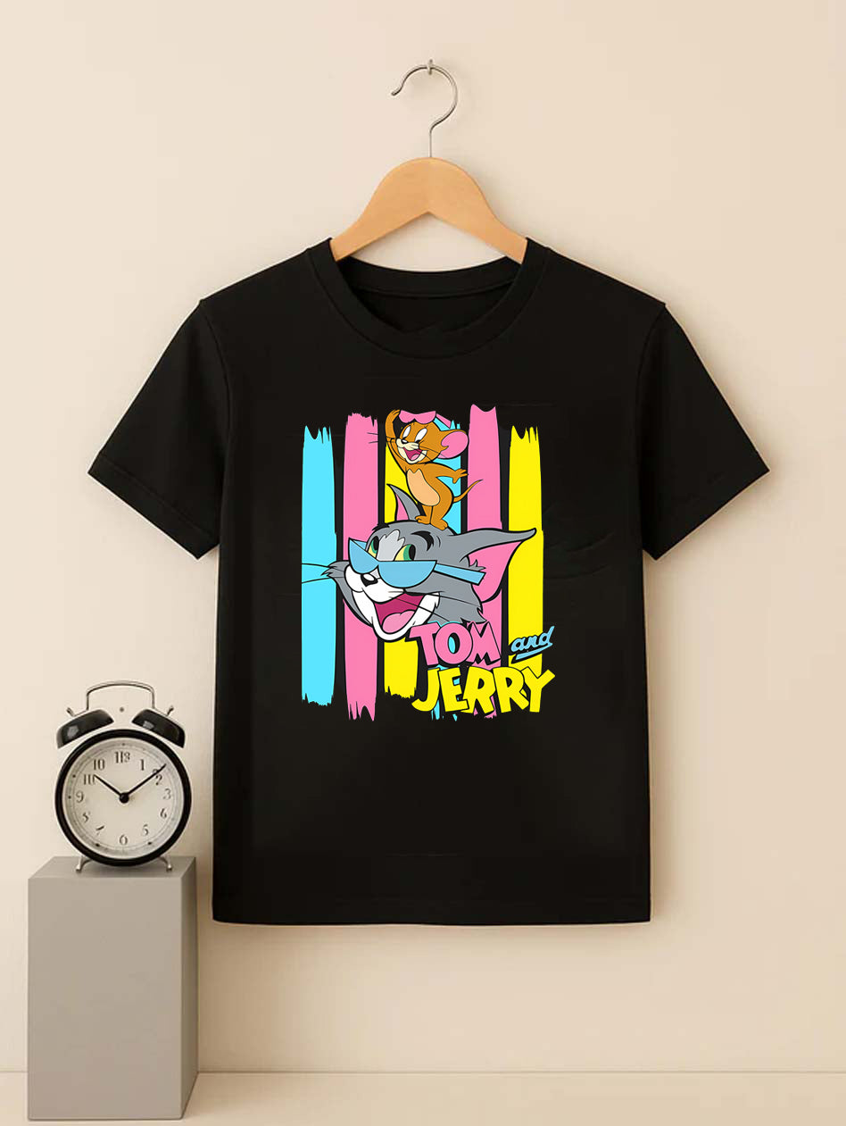 Tom and Jerry Black Shirt