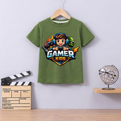 GAMER Kids  Olive Green Shirt